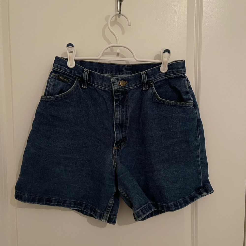 Wrangler Dark Blue Jean Shorts for Women